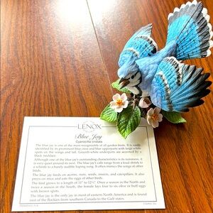 Lenox Blue Jay Figurine - Blue and White